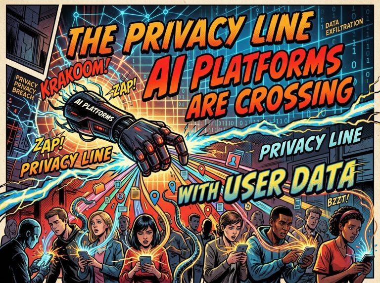 Line Platform The privacy line AI platforms are crossing with user data - regolo.ai